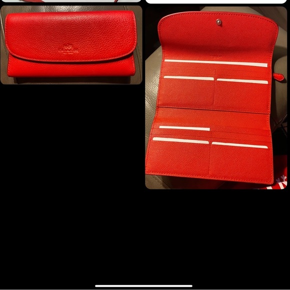 Coach Pebble Leather Wallet. NWOT. - Picture 2 of 2